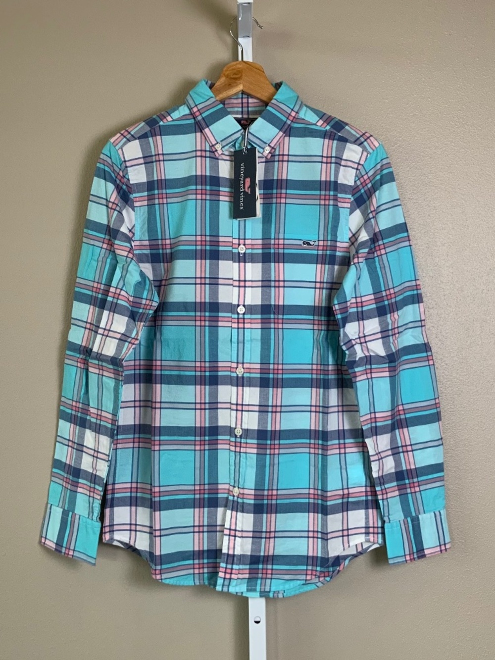 Vineyard Vines Breakpoint Plaid Slim Fit Tucker Button Down Oxford Shirt